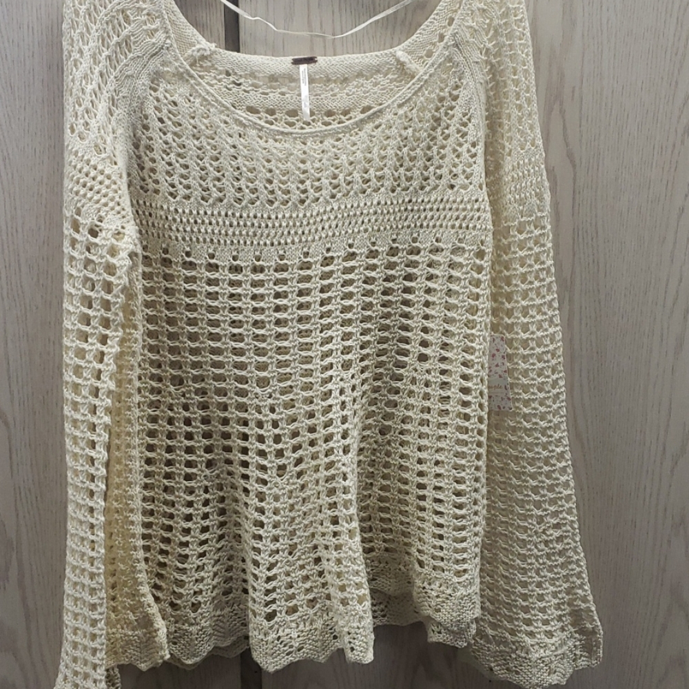 Free People Crochet Sweater